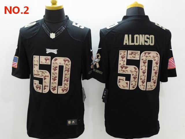 Men's Philadelphia Eagles #50 Kiko Alonso Jersey NO.2;